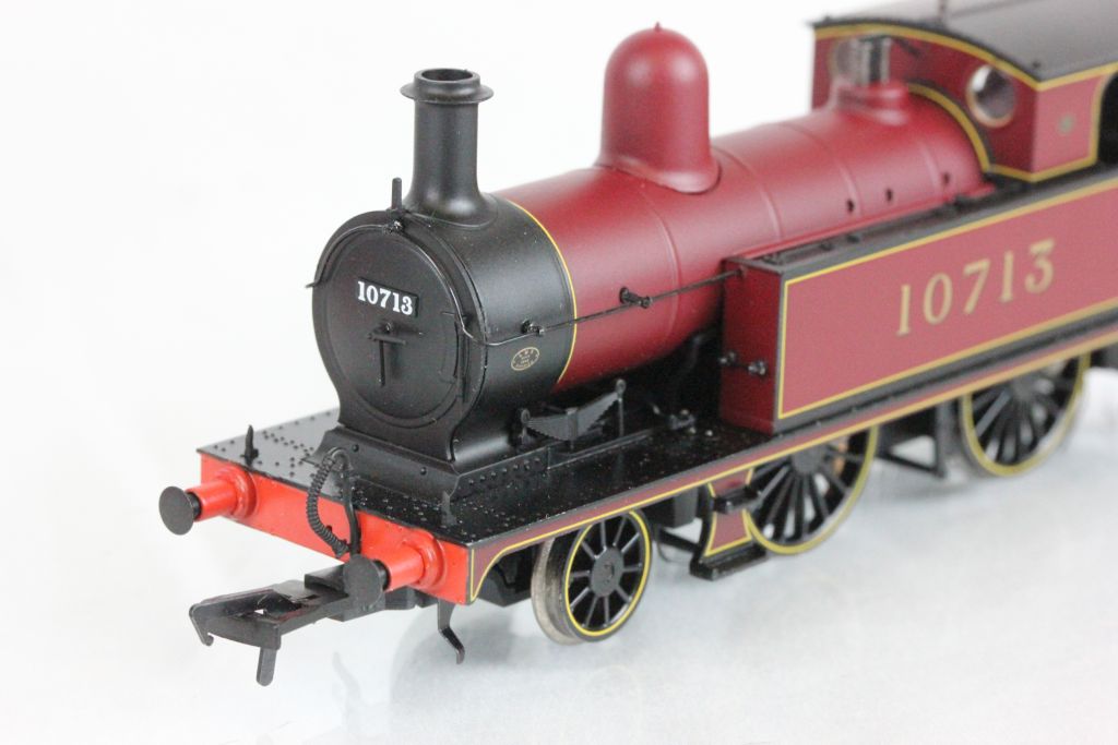 Boxed Bachmann OO gauge 31168 L&YR 2-4-2 Tank 10713 LMS Crimson locomotive - Image 2 of 3