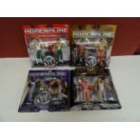 Four carded Jakks Pacific WWE figure double sets to include Adrenaline x 3 (Johnnie & Mitch, Paul