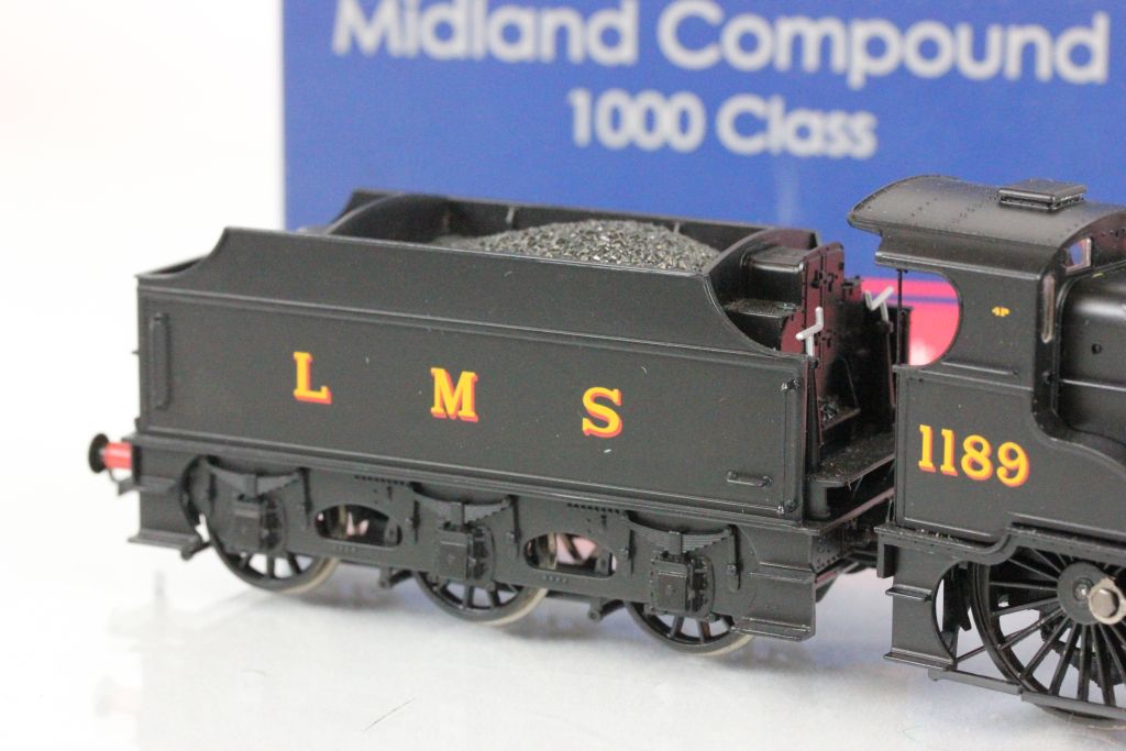 Boxed Bachmann OO gauge 31931 Midland Compound 1189 LMS Black locomotive - Image 3 of 3