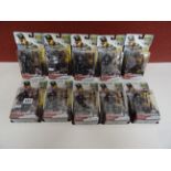 10 Carded Gamestars Crytek Crysis 2 figures, two have been opened