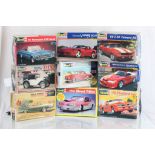 Nine boxed Revell & Revell Monogram plastic kits to include Dodge Viper RT/10, '69 Z-28 Camaro