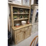 19th century pine kitchen dresser