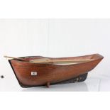 Thon Haute Mer "Saupiquet" wine rack modelled as a vintage fishing boat from a French restaurant