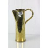 Very well made Trench Art brass jug from 18 pounder shell