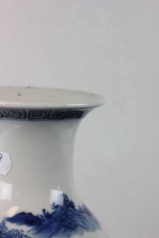 A 19th century Chinese B&W vase signed to base with the four characters - Image 2 of 12