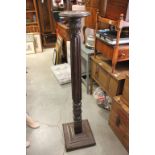 Victorian Mahogany Pedestal Jardiniere Stand