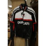 A Ducati Corse leather bike jacket