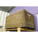 Large Wicker Laundry Basket