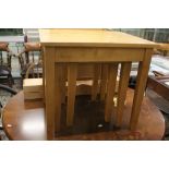 Solid birch contemporary nest of three tables
