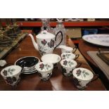 Royal Albert Masquerade pattern coffee set