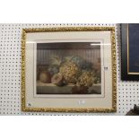 Pair of gilt framed & glazed Still Life fruit prints