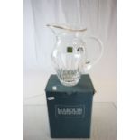 A boxed Waterford crystal Marquis glass water jug.
