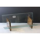 Early 20th century Oak and Glass Bookrest