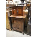 Late Victorian Mahogany Two Tier Cupboard, the upper with lift lid