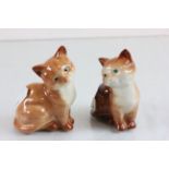 Two Beswick ceramic cats