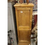 Pine tall double door food cupboard