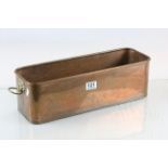 Copper planter tray