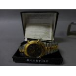 Boxed gents Accurist chronograph watch
