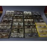 Approximately 32 stereocards, many showing early Irish scenes