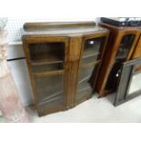 1940's Oak Glazed Display Cabinet