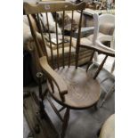 Elm and Beech Stickback Kitchen Elbow Chair