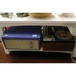 Westminster Solid State Vintage Portable Record Player together with Tanberg Series 6000 Cross Field