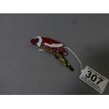 Lea Stein Style Parrot Brooch