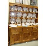 Modern Pine Dresser with Three Drawers and Three Cupboards