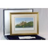 Boxed ltd edn HRH The Prince of Wales The Castle of Mey lithograph by Prince Charles, signed Charles