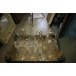 Good Quantity of Cut and Pressed Glass including Decanters, Drinking Glasses and Claret Jugs