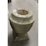 Marble urn planter