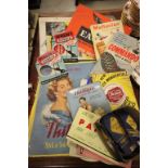 Collection of vintage shoe shop advertising ephemera etc to include: enamel sign, calendars, and