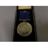 Cased ' For Regular Attendance ' Medal the case marked ' S. Mark Abbots H.C. School, Kensignton,