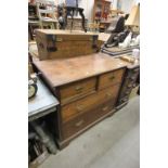 Late Victorian Chest of Two Short over Three Long Drawers