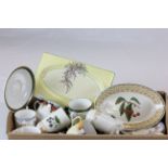 Box of vintage ceramics to include Royal Staffordshire Biarritz plate