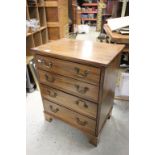 Georgian Style Mahogany Small Chest of Four Drawers