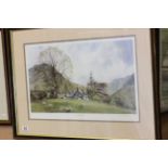 Framed and Glazed Alan Ingham Limited Edition Signed Print ' Tranquil Valley ' no. 107/850 with