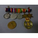 World War II Medal Group to include RAF Silver plus World War I Medal and Ambulance Badge