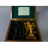 Staunton Jaques weighted chess set in mahogany box