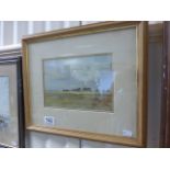 20th century signed watercolour of an extensive English landscape