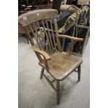 Late 19th / Early 20th century Lathe Back Windsor Armchair