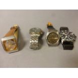 Seiko 5 automatic watch, Citizen automatic watch, Seiko chronograph, plus an Accurist chronograph