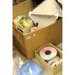 Large box of Yachting accessories to include; ropes, buoys, fixtures & fittings etc