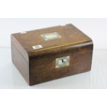 Victorian Mahogany Jewellery Sewing box with interior