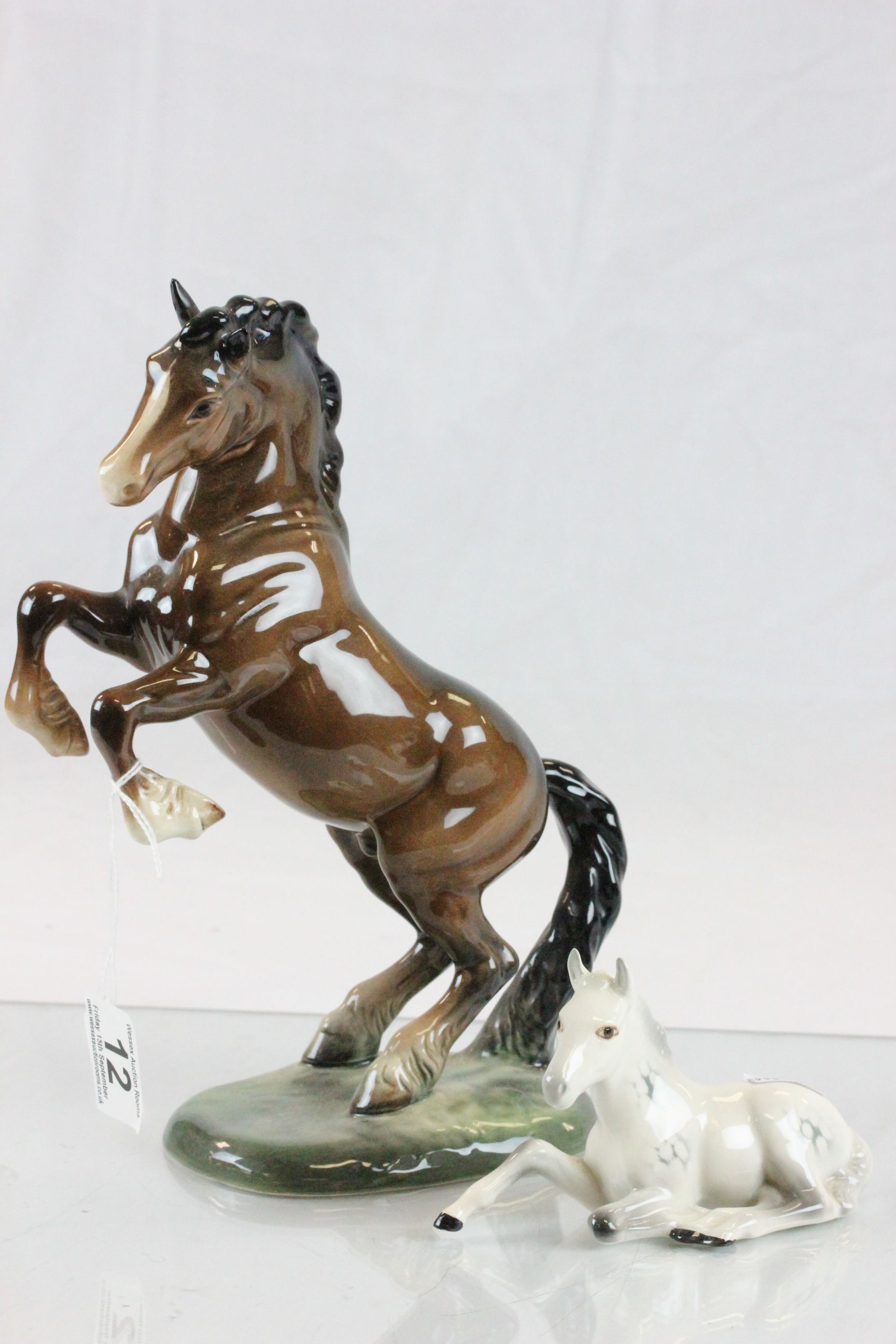 Two beswick ceramic models of horses, 1014 & 915