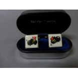 Pair Gents Cufflinks with Football Boot design
