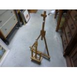 Two table top artist easels