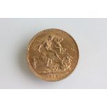 1912 Gold full Sovereign coin