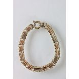 Italian three colour 18ct Gold bracelet