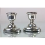 Pair of silver candlesticks Birmingham 1973